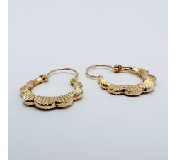 Créoles Anciennes Or Jaune 750 - 18 carats (Bijou d'Occasion)
