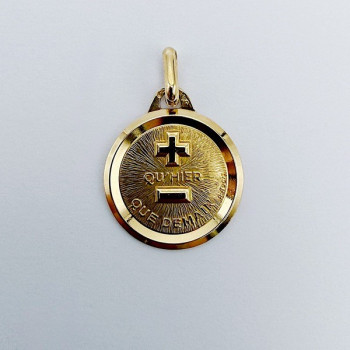 Médaille d'amour Or Jaune 750 - 18 carat (Bijou d'occasion)