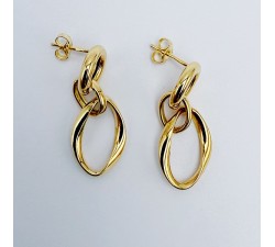 Boucles d'Oreilles Or jaune 750 - 18 carats