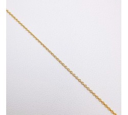 Chaîne 50 cm Or Jaune 750 - 18 carats Maille Forçat Rond 2.30 grammes