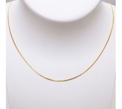 Chaîne 50 cm Or Jaune 750 - 18 carats Maille Gourmette