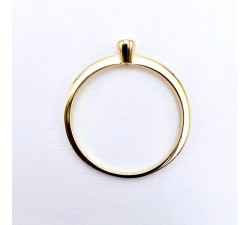 Bague Solitaire Diamant 0.10 ct Or Jaune 750 - 18 carats