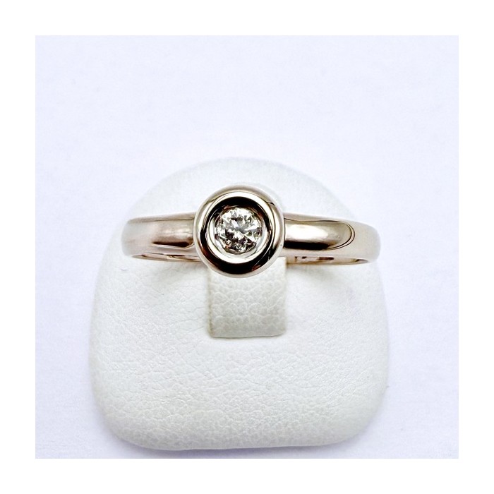 Bague Solitaire Diamant 0.10 ct Or Blanc 750 - 18 carats (Bijou d'occasion)