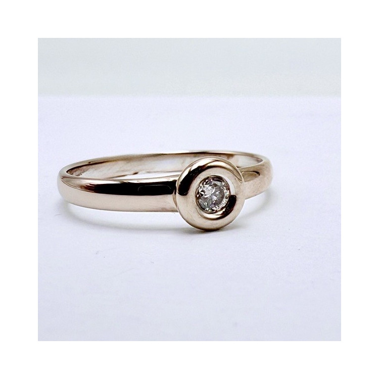 Bague Solitaire Diamant 0.10 ct Or Blanc 750 - 18 carats (Bijou d'occasion)