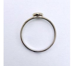 Bague Solitaire Diamant 0.10 ct Or Blanc 750 - 18 carats (Bijou d'occasion)