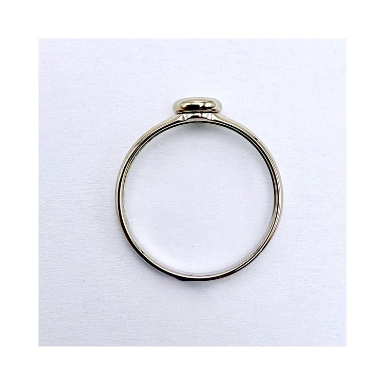 Bague Solitaire Diamant 0.10 ct Or Blanc 750 - 18 carats (Bijou d'occasion)