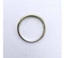 Demi alliance Diamants 0.13 ct Or Blanc 750 - 18 carats (Bijou Occasion)