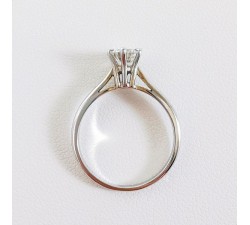 Solitaire Diamant 0.56c Or Blanc 750 - 18 carats