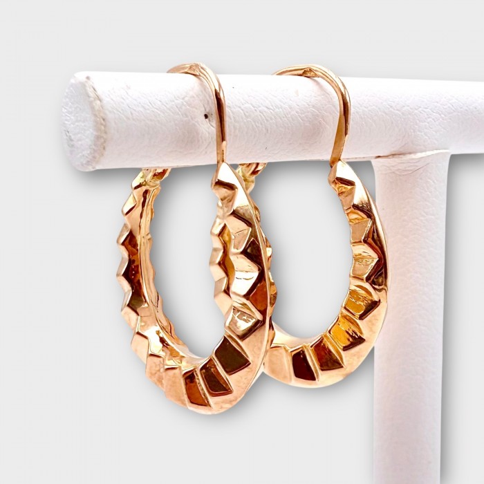 Créoles Anciennes Or Jaune 750 - 18 carats (Bijou d'Occasion)