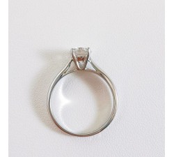 Solitaire Diamant 1.11ct Or Blanc 750 - 18 carats