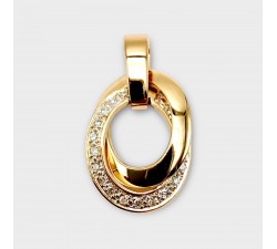 Pendentif Diamants Or Jaune 750 - 18 carats (Bijou d'occasion)