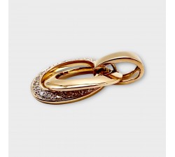 Pendentif Diamants Or Jaune 750 - 18 carats (Bijou d'occasion)