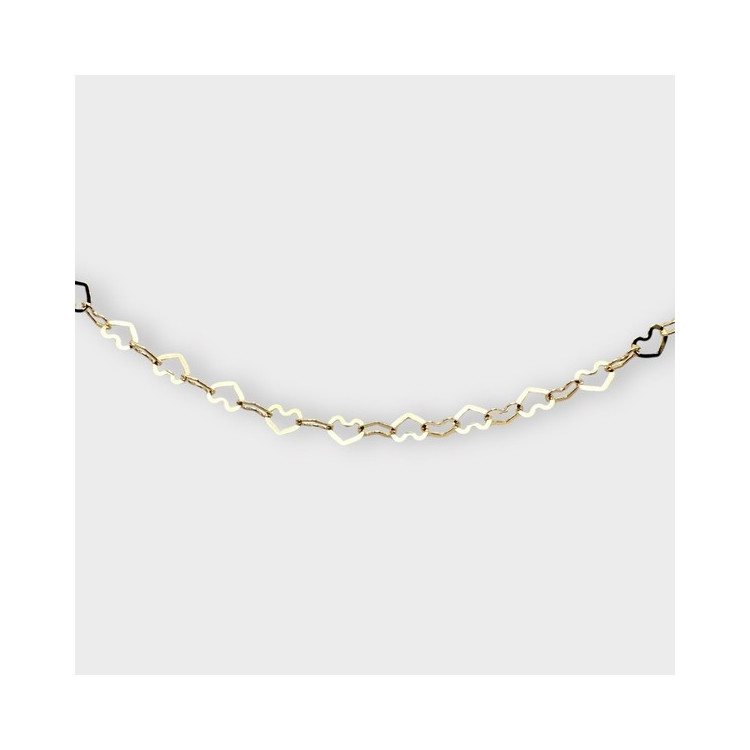 Collier Maille Coeurs Or Jaune 750 - 18 carats