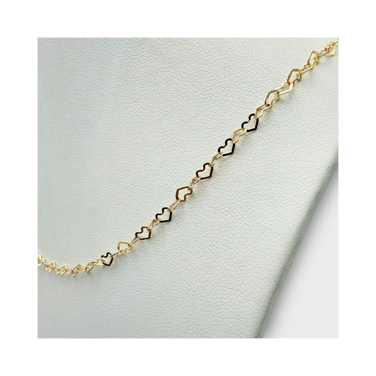 Collier Maille Coeurs Or Jaune 750 - 18 carats