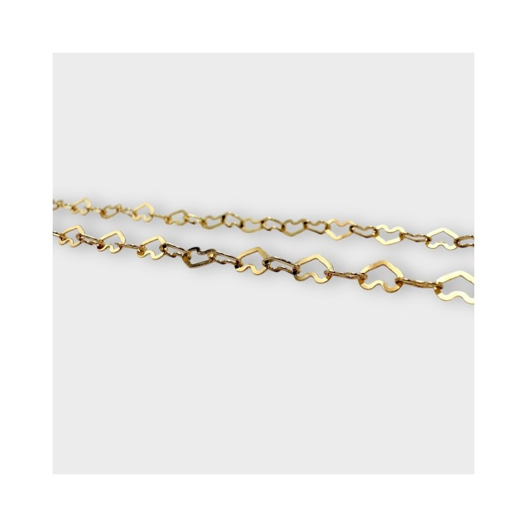 Collier Maille Coeurs Or Jaune 750 - 18 carats