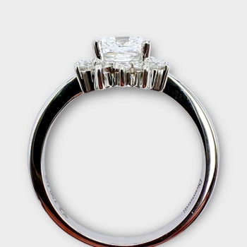Bague Diamants de synthèse Or Blanc 750 - 18 carats