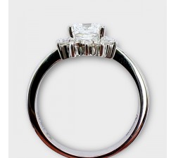 Bague Diamants de synthèse Or Blanc 750 - 18 carats