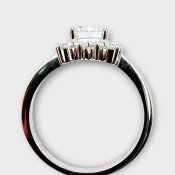 Bague Diamants de synthèse Or Blanc 750 - 18 carats