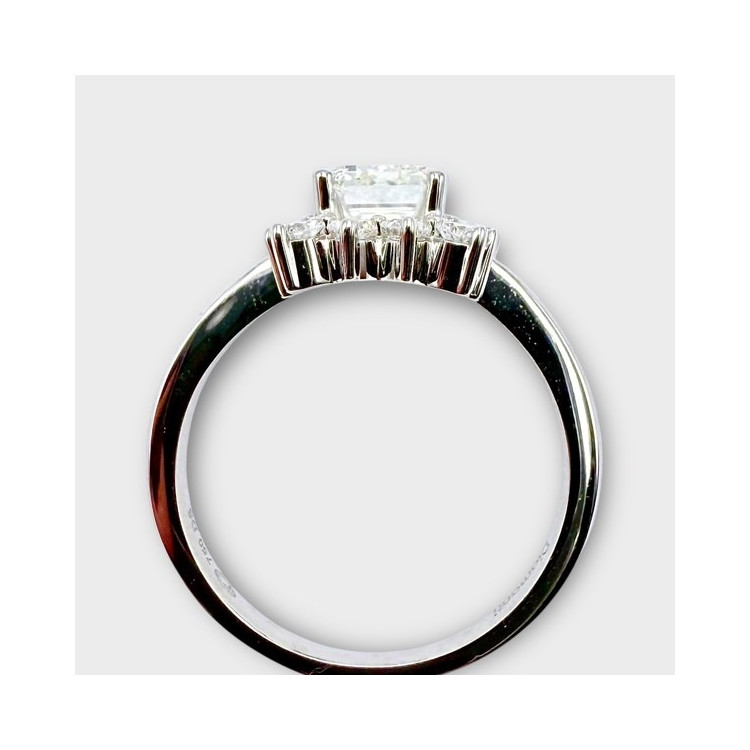 Bague Diamants de synthèse Or Blanc 750 - 18 carats