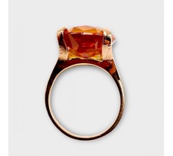 Bague Citrine Or jaune 750 - 18 carats (Bijou d'Occasion)