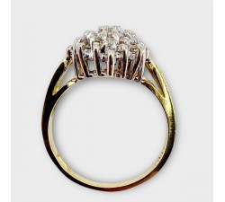 Bague Chou Diamants Or Jaune 750 - 18 carats (Bijou Occasion)