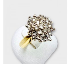 Bague Chou Diamants Or Jaune 750 - 18 carats (Bijou Occasion)