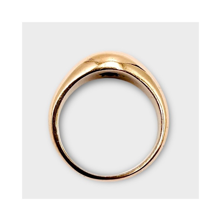Bague Jonc Diamant 0.03 ct Or Jaune 750 - 18 carats (Bijou d'occasion)