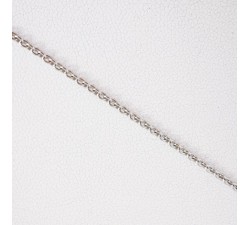 Chaîne 55 cm Or Blanc 750 - 18 carats Maille Forçat Rond 4.95 Grammes