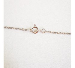 Chaîne 55 cm Or Blanc 750 - 18 carats Maille Forçat Rond 4.95 Grammes