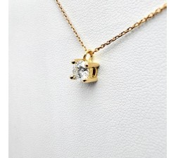 Collier "Liberté Sauvage" Diamant de Synthèse 0.50 ct Or Jaune 750 - 18 carats