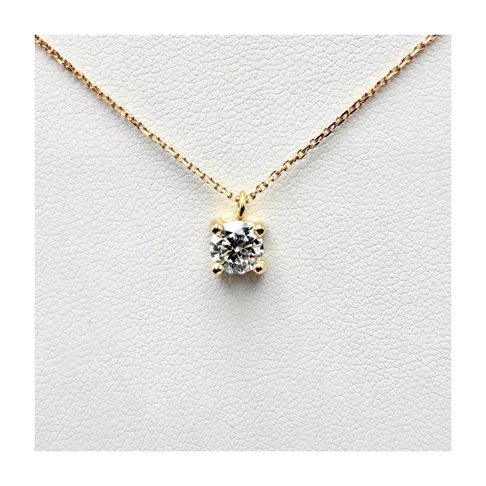 Collier "Liberté Sauvage" Diamant de Synthèse 0.50 ct Or Jaune 750 - 18 carats