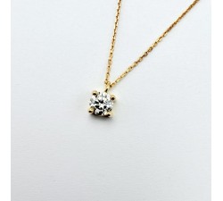 Collier "Liberté Sauvage" Diamant de Synthèse 0.50 ct Or Jaune 750 - 18 carats