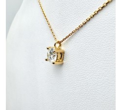 Collier "Liberté Sauvage" Diamant de Synthèse 0.83 ct Or Jaune 750 - 18 carats