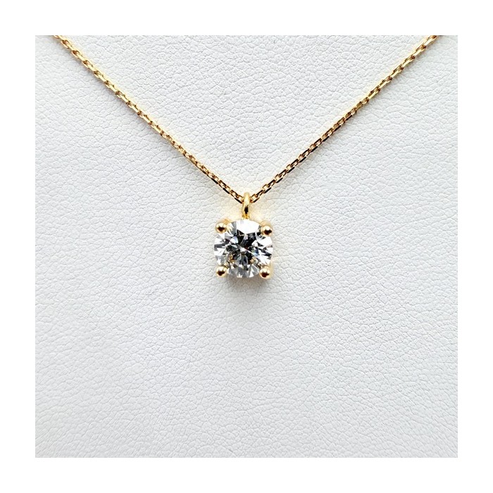 Collier "Liberté Sauvage" Diamant de Synthèse 0.83 ct Or Jaune 750 - 18 carats