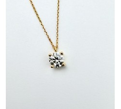 Collier "Liberté Sauvage" Diamant de Synthèse 0.83 ct Or Jaune 750 - 18 carats