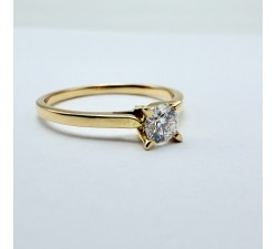 Bague "Liberté Sauvage" Diamant de Synthèse 0.25 ct Or Jaune 750 - 18 carats