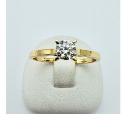 Bague "Liberté Sauvage" Diamant de Synthèse 0.25 ct Or Jaune 750 - 18 carats