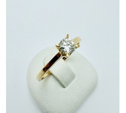 Bague "Liberté Sauvage" Diamant de Synthèse 0.25 ct Or Jaune 750 - 18 carats
