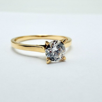 Bague "Liberté Sauvage" Diamant de Synthèse 0.50 ct Or Jaune 750 - 18 carats
