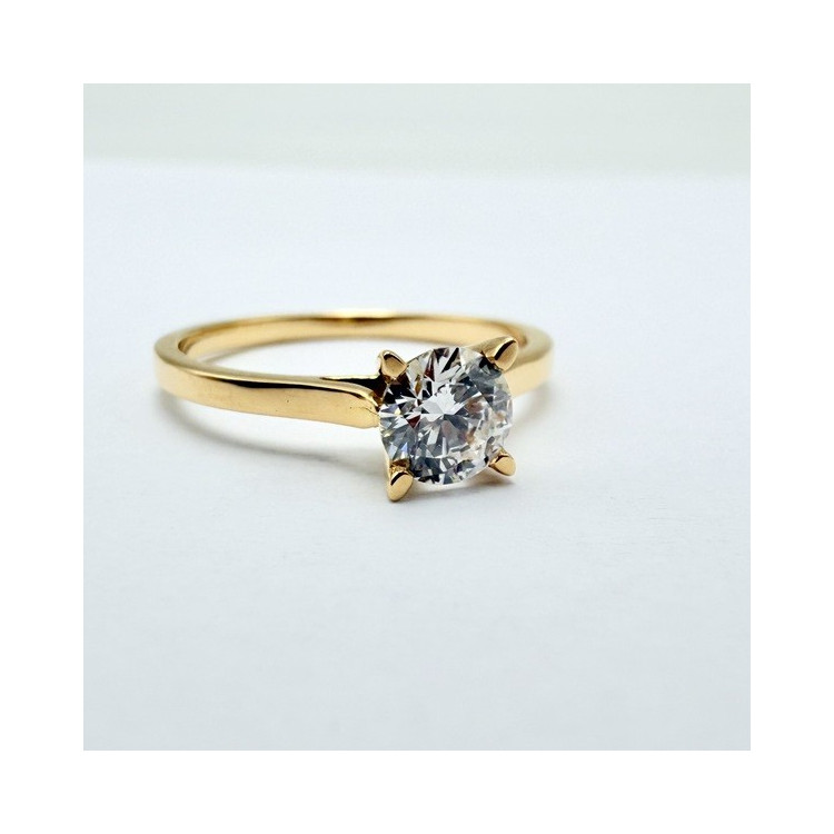Bague "Liberté Sauvage" Diamant de Synthèse 0.50 ct Or Jaune 750 - 18 carats