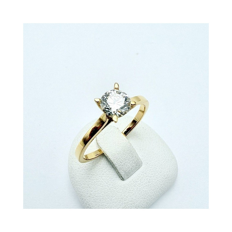 Bague "Liberté Sauvage" Diamant de Synthèse 0.50 ct Or Jaune 750 - 18 carats