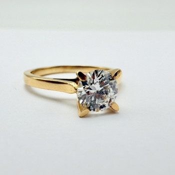 Bague "Liberté Sauvage" Diamant de Synthèse 0.83 ct Or Jaune 750 - 18 carats