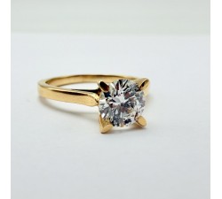 Bague "Liberté Sauvage" Diamant de Synthèse 0.83 ct Or Jaune 750 - 18 carats
