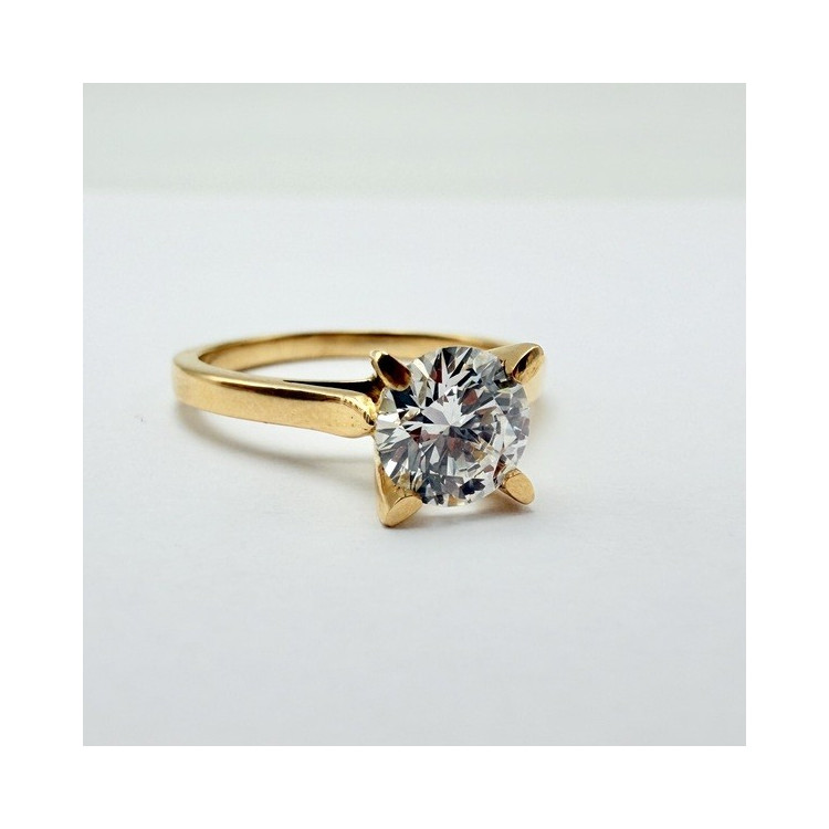 Bague "Liberté Sauvage" Diamant de Synthèse 0.83 ct Or Jaune 750 - 18 carats