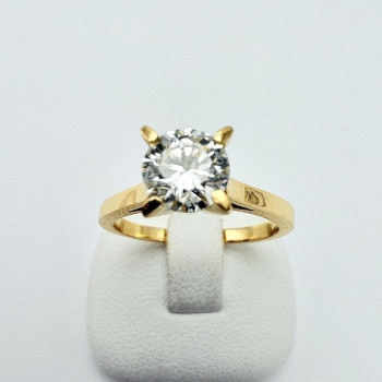 Bague "Liberté Sauvage" Diamant de Synthèse 0.83 ct Or Jaune 750 - 18 carats