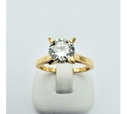 Bague "Liberté Sauvage" Diamant de Synthèse 0.83 ct Or Jaune 750 - 18 carats