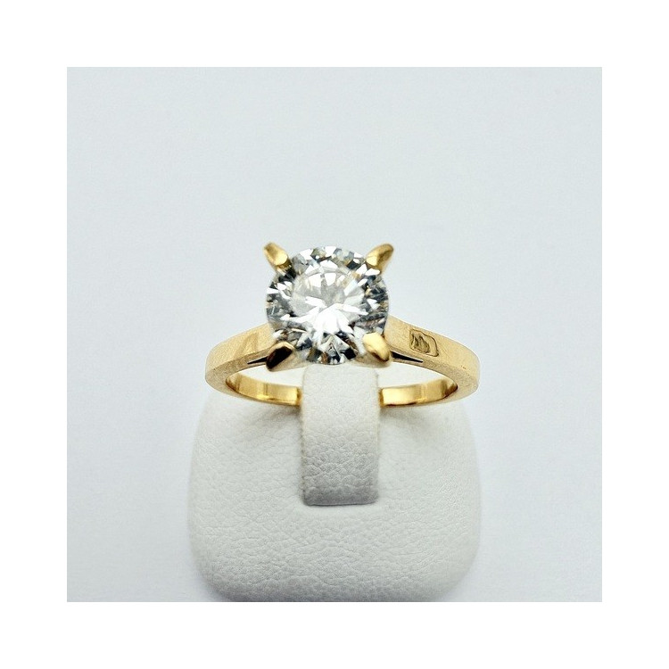 Bague "Liberté Sauvage" Diamant de Synthèse 0.83 ct Or Jaune 750 - 18 carats