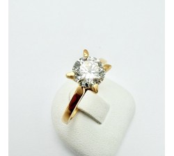 Bague "Liberté Sauvage" Diamant de Synthèse 0.83 ct Or Jaune 750 - 18 carats