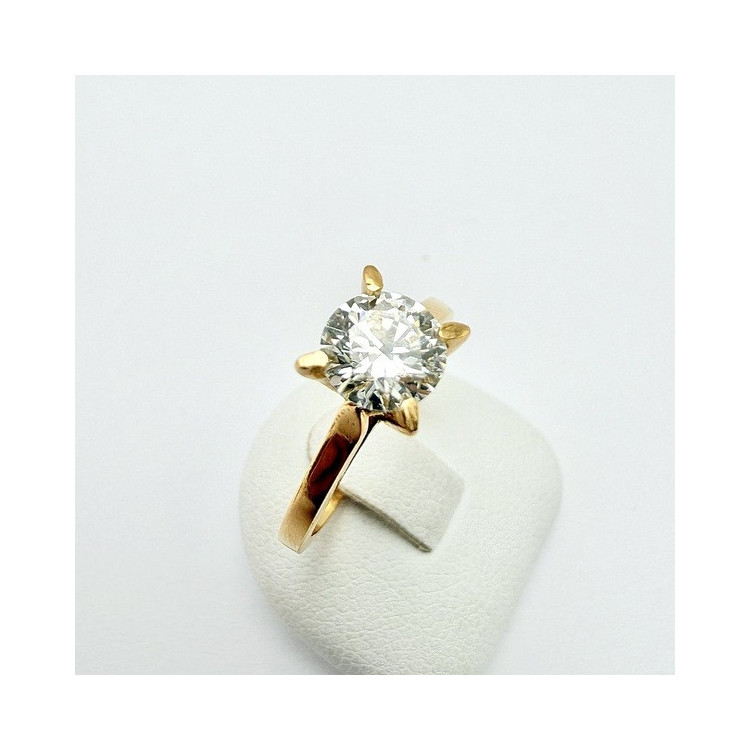 Bague "Liberté Sauvage" Diamant de Synthèse 0.83 ct Or Jaune 750 - 18 carats