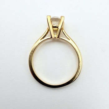 Bague "Liberté Sauvage" Diamant de Synthèse 0.83 ct Or Jaune 750 - 18 carats